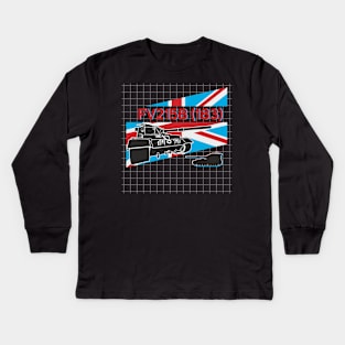 British heavy tank destroyer FV215B (183) Kids Long Sleeve T-Shirt